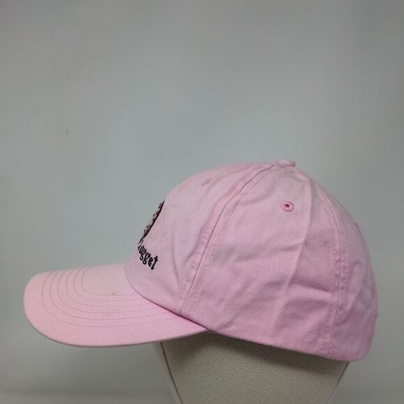 Golden Nugget Slideback Hat Pink OSFA Adjustable Embroidered Rhinestone - Picture 3 of 11